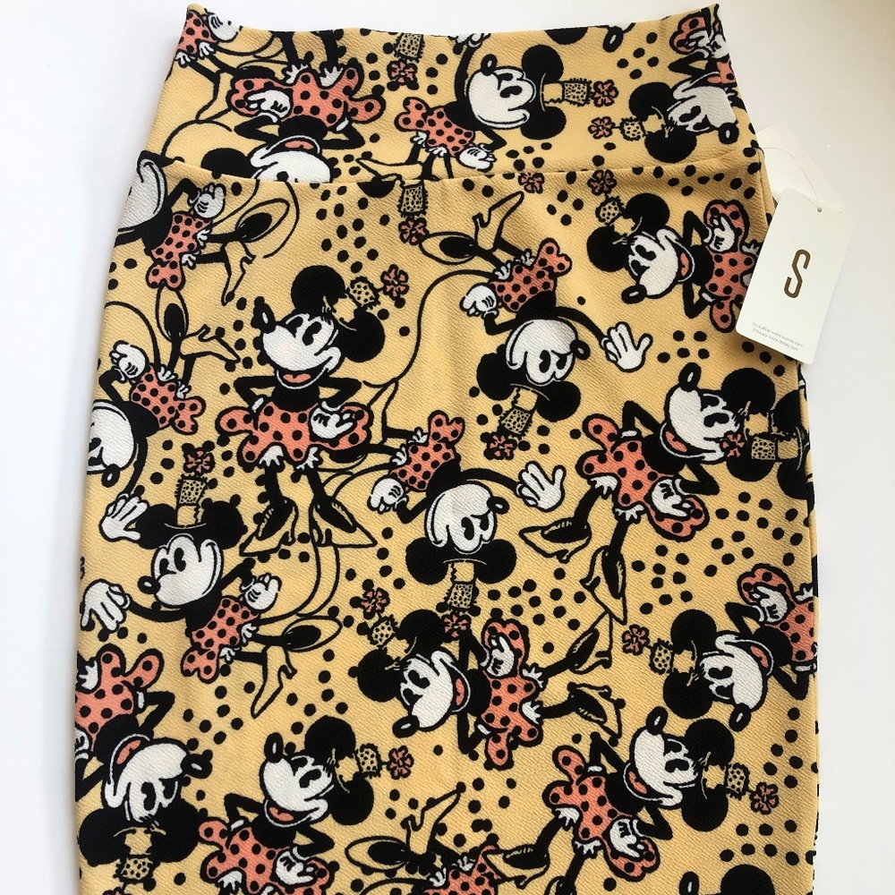 Lularoe Disney Minnie Cassie Pencil Skirt